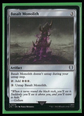 BASALT MONOLITH 274 COMMANDER: LORD OF THE RINGS:  MAGIC: THE GATHERING NM/M