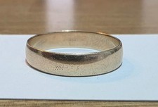 Classic Solid 9ct Yellow Gold Wedding Band Ring - UK Size Q (2.12g, 375)