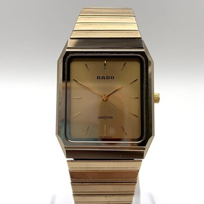 RADO DIASSTAR クォーツ腕時計 RADO DiaStar Quartz Watch Men 28mm Square Stainless Steel Case
