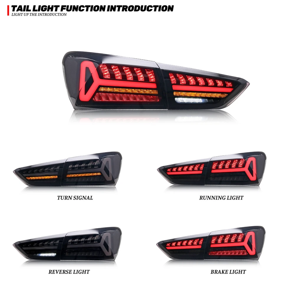 Conjunto de luces traseras LED negras para Chevrolet Chevy Malibu 2019-2025 Foto 3 de 4