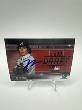 JR Ritchie Signed 2022 Bowman Draft Night Baseball Card # BDN-6 Atlanta Braves 4