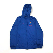 NIKE Felpa Training Fc Barcelona Dri-Fit Jacket Strike Blu Top Tracksuit Size S