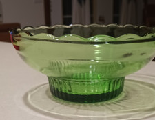 Vintage E. O. Brody Co Emerald Green Glass Dish/Bowl