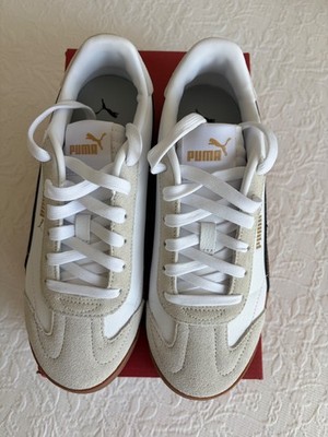 Size 7.5 - Puma Club 5v5 Puma White, Black  + Gray, new with box