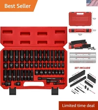 3/8" Drive Impact Socket Set - 49 Pieces of Chrome Vanadium Excellence