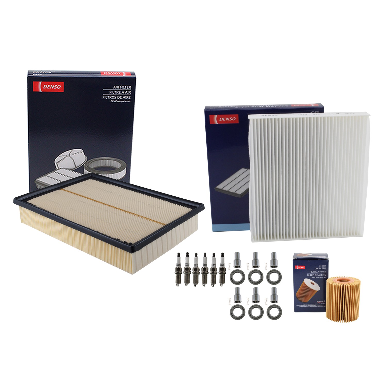 Denso Tune Up Kit 6 Spark Plugs  Boots Kit for Toyota 4Runner 4.0L V6 1GR-FE