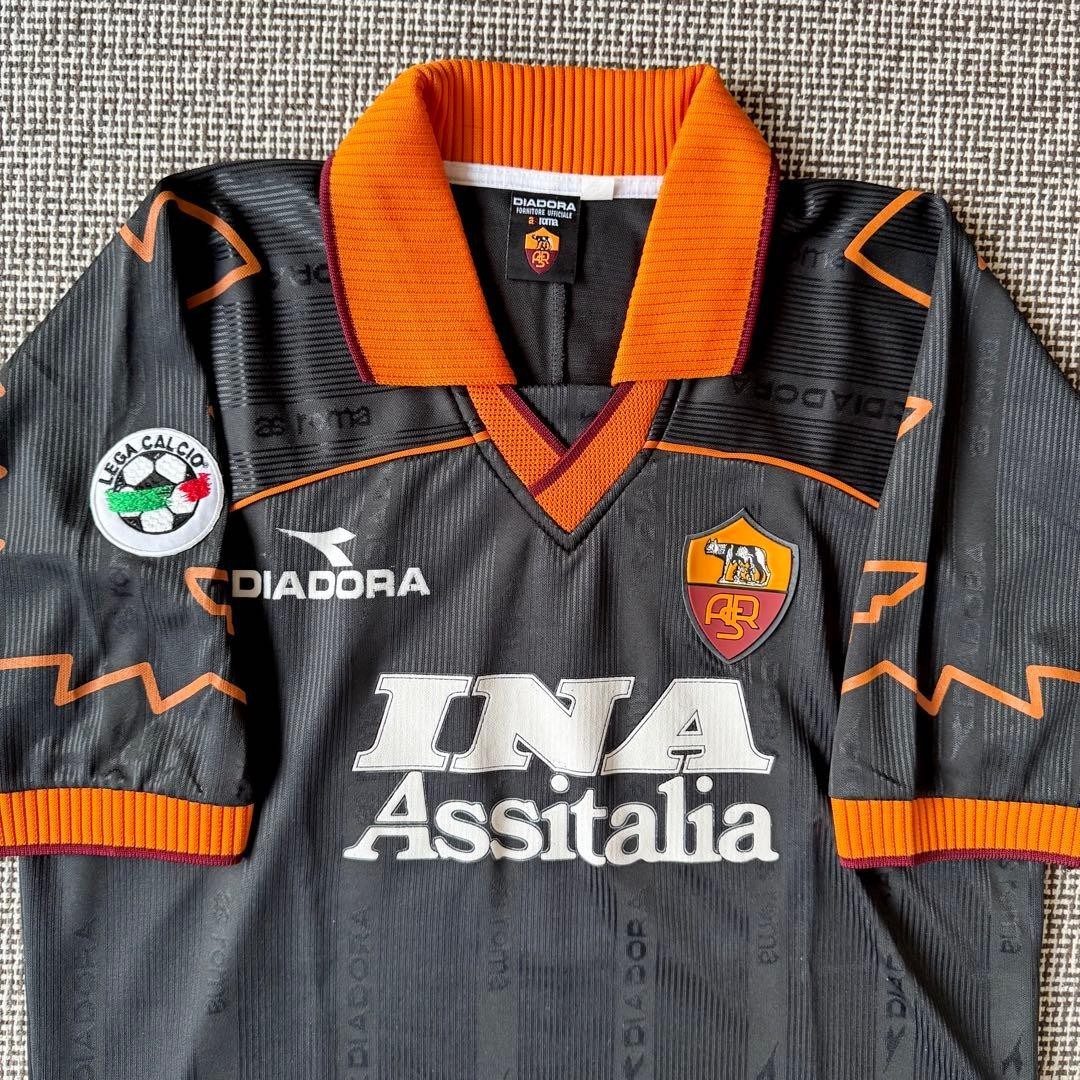 Hidetoshi Nakata #8 AS Roma 1999/00 Third Diadora Jersey Calcio