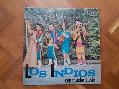 Los Indios   Con Mucho Gusto Vinyl Album Greek Pressing Philips