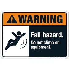 Fall Hazard Sign,