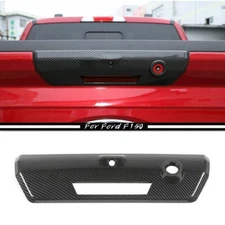 For 2021-2023 Ford F150 F-150 ABS Carbon Rear Tailgate Door Handle Cover Trim