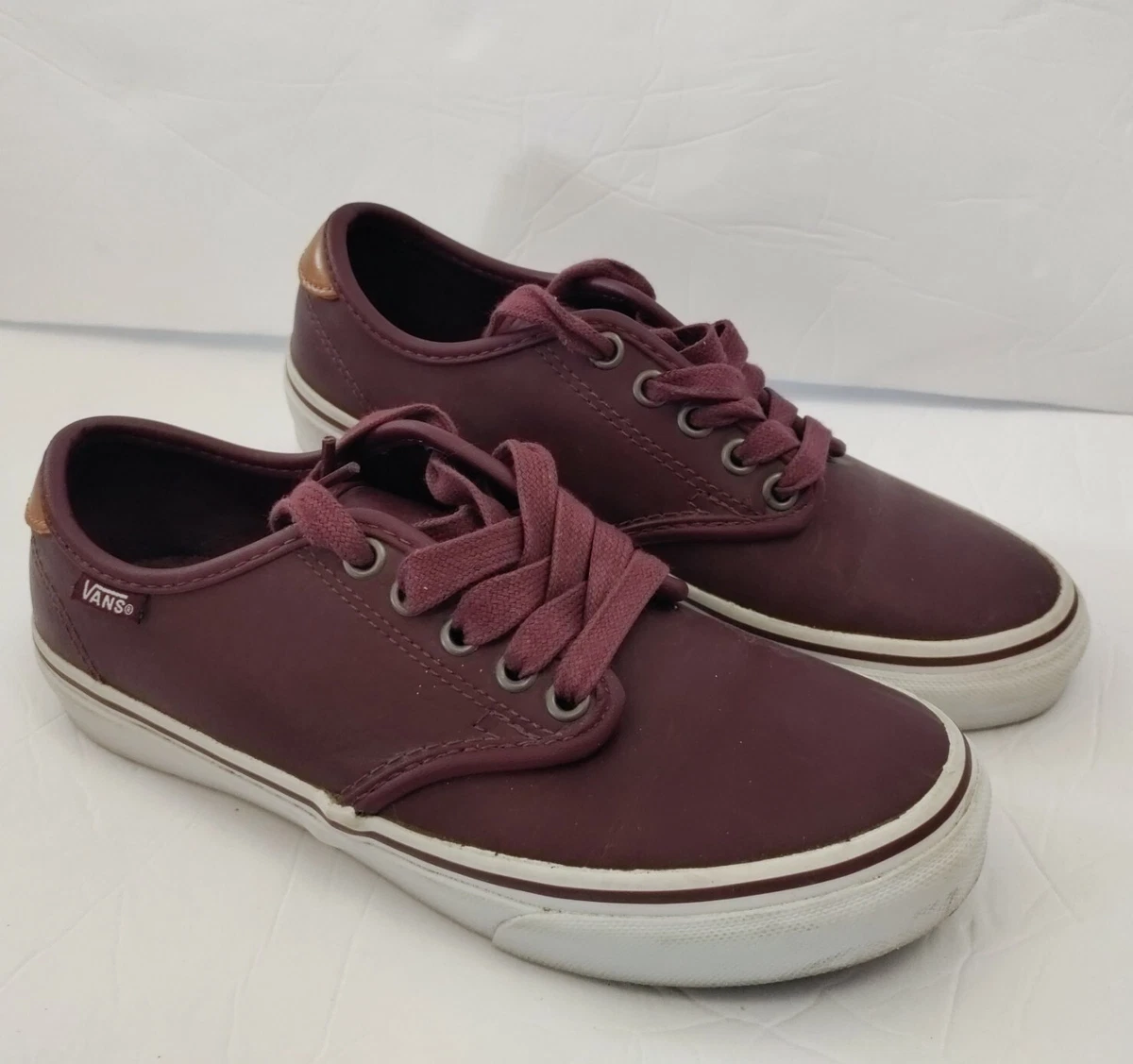 Vans running top shoes burgundy