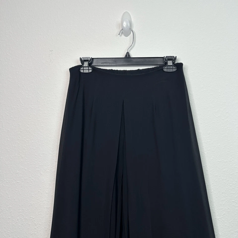 Joseph Ribkoff Black Trends Crepe Layered Palazzo Wide Leg Pants Women’s Size 4 - Image 2 of 4