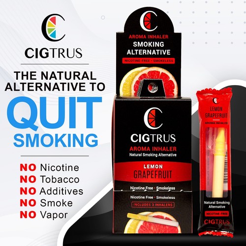 Quit Smoking NicotineFree Smokeless Inhaler Craving Relief Grapefruit