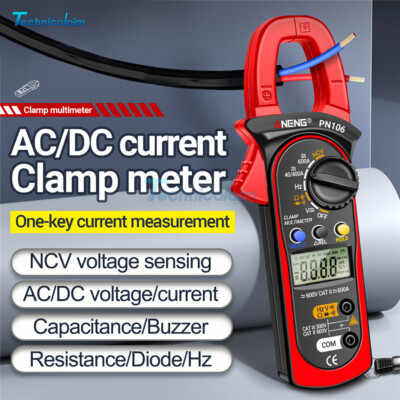 ANENG PN106 Digital Multimeter Auto Range AC/DC Voltage Current Clamp Meter Red