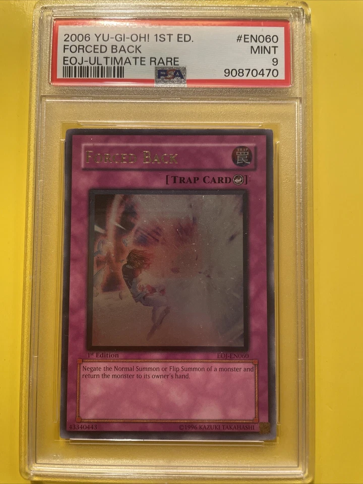 YuGiOh FORCED BACK #EOJ-EN060 🔥PSA 9 MINT🔥1st EDITION-2006 ULTIMATE RARE - Image 2 of 4