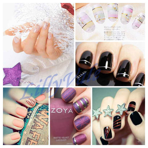 Nail Art Striping Tape Case – 6-teiliges Set Mit Aufbewahrungsbox – Für DIY Nageldesign, Maniküre Zubehör