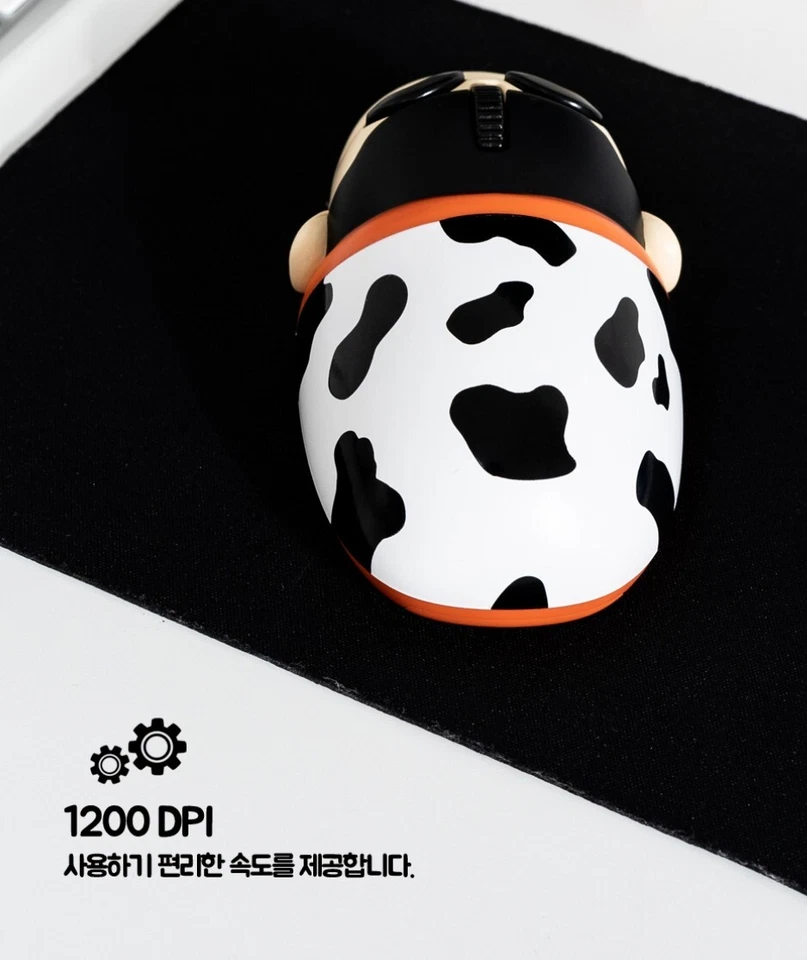 Crayon Shinchan Pajamas Figure Wireless Bluetooth Computer Mouse 1200 DP - Image 3 of 4