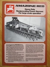 AMAZONE RED 40 48/50 &60 Heavy Duty Reciprocating Power Harrows brochure/leaflet