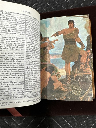 Ledergebunden 1952 Ausgabe Portugiesisches Buch Mormon HLT-Missionar - Bild 8 von 11