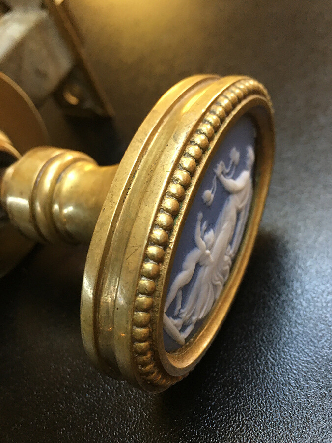 Wedgwood Rare 19th Century Blue Jasperware Door Knob | eBay
