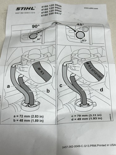 CARBURATORE STIHL OEM ZAMA 4180 120 0604 C1Q-S110 FC 110 100 95 90 FS 110 R 100RX HT100 - Foto 7 di 7