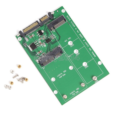 mSATA SSD to SATA M.2 B / B+M KEY NGFF & 2.5'' III Board Adapter Converter Card