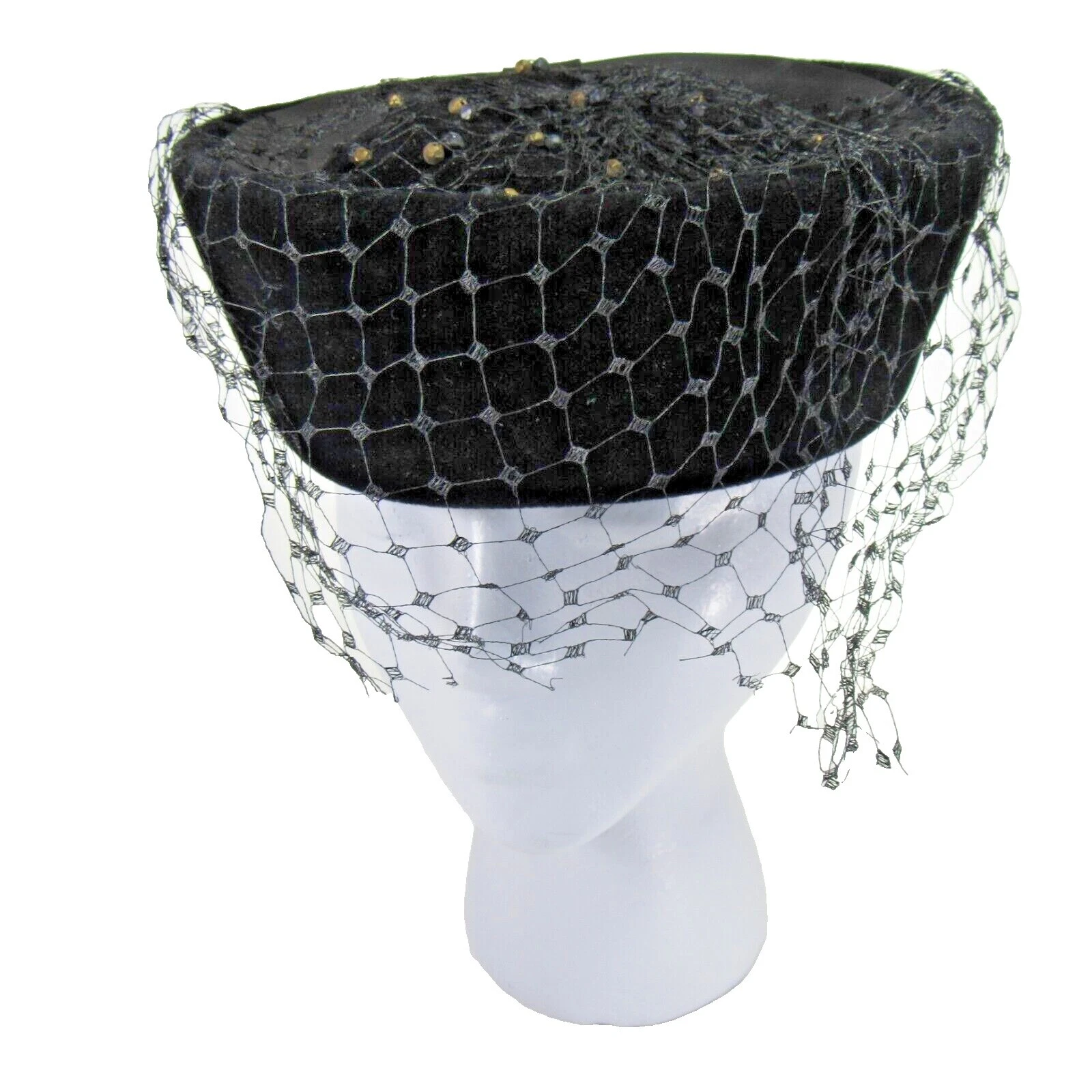 Pastillero velour Sombreros vintage Formal para mujeres