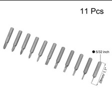 Screwdriver Bits Set 11pcs 5/32 Inch Hex 4 Sh...