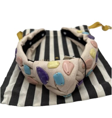 Lele Sadoughi Rainbow Pebble Knotted Headband Lele Sadoughi Disco Crystal Knotted Headband | Neiman Marcus main image 2