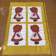 Vintage Sun Bonnet Sue Quilt Handmade 52  X 36  Toddler