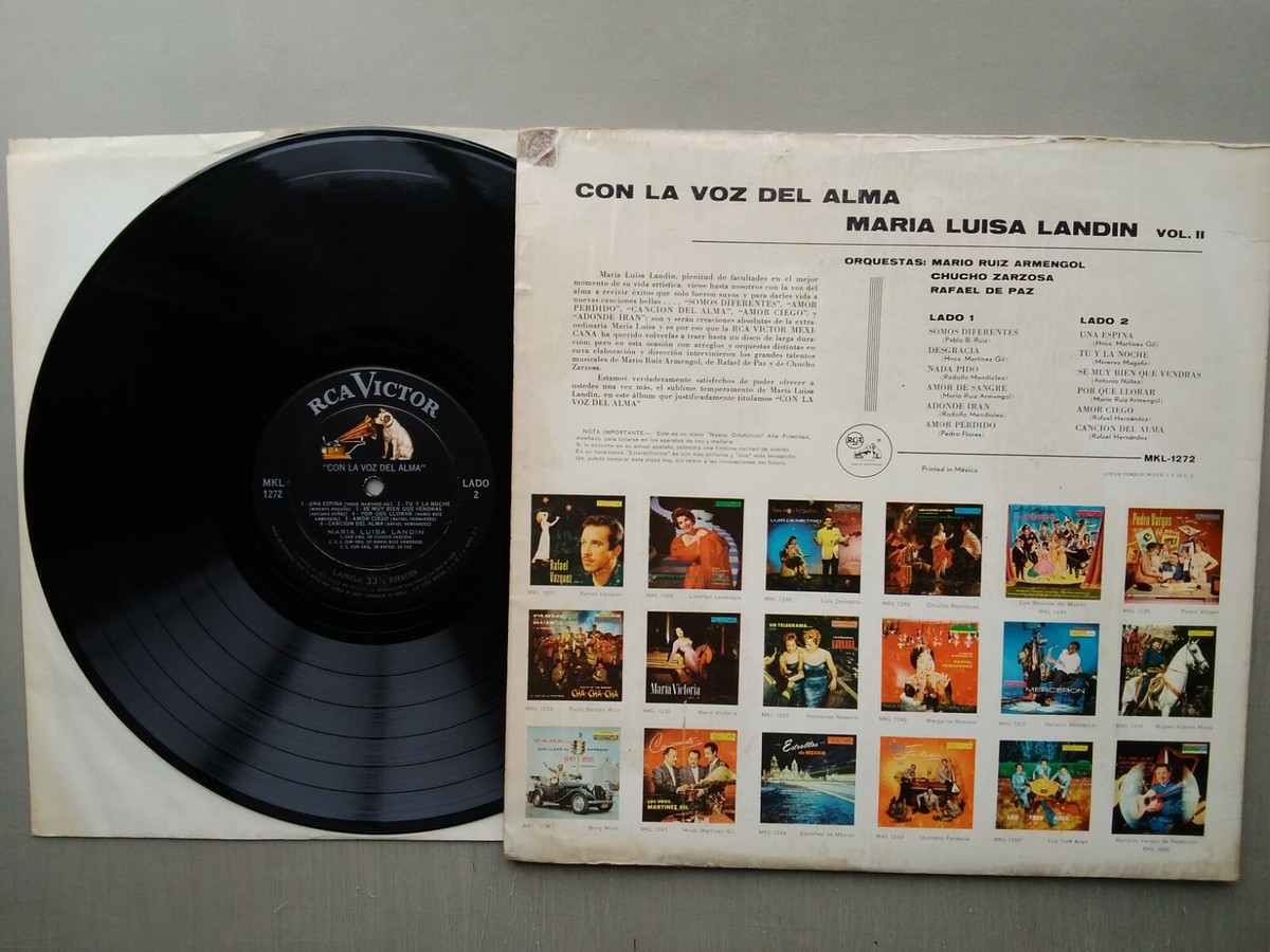 Maria Luisa Landin LP Vinyl RCA Victor Records #MKL-1272 Con