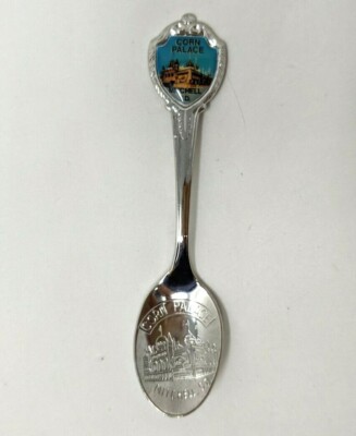VTG South Dakota Corn Palace Mitchell SD Tourist Souvenir Metal Spoon HB21