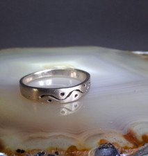 Ring Silber 925 Bandring fein durchbrochen 19 mm zauberhaft anmutig