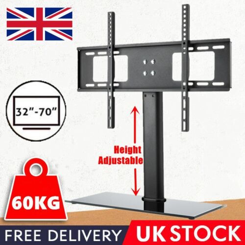 42" - 70" Universal Desk Table Top TV Stand Bracket VESA Mount LCD LED Plasma UK - Picture 1 of 12