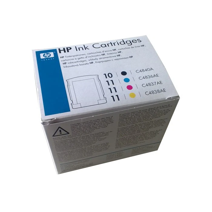 HP Patronenset Nr. 10 + Nr. 11 5064-4446 C4840A C4836AE C4837AE C4838AE MHD - Bild 1 von 1