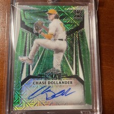 2023 Leaf Metal Baseball Chase Dollander Auto #1/2 Rookie Rockies Vols