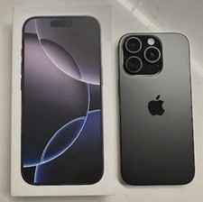 Apple iPhone 16 Pro - 128 GB - Black Titanium (Unlocked) for sale