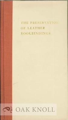Preservation of Leather Bookbindings by Plenderleith, H.J. Hardback Book The