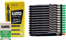 Marking Pencils Kit Green Grease China Wax 12 Pencils 72 Refill Leads Set