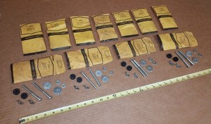 1957 Chevy rear license plate tag mounting hardware kit 57 Belair 210 150 USmade