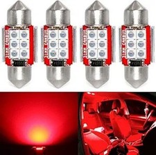 Super Bright De3021 Led Red Bulb 3030 6-smd Festoon 1.25 31mm De31 Color Red