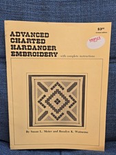 Advanced Charted Hardanger Embroidery with Complete Instructions 1982 Vintage