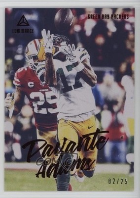 2020 Panini Luminance Red /25 Davante Adams #43 p8v