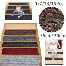 76*20CM Floor Mat Non-slip Carpet Washable Cover Stair Treads Step Staircase Pad