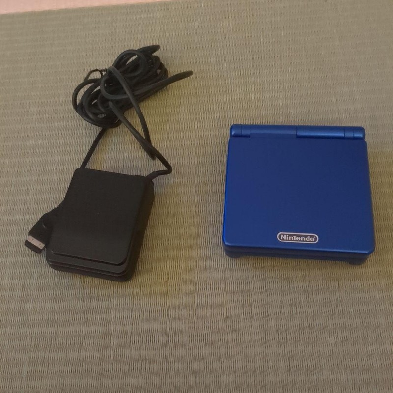 Nintendo Game Boy Advance SP Blue Used Tested with Screen Protector