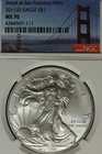 2011 S NGC MS70 AMERICAN SILVER EAGLE #B52900
