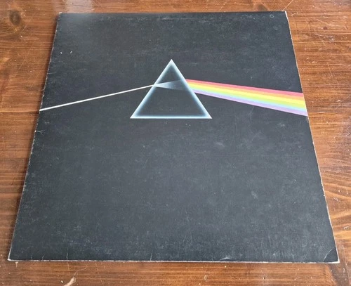 PINK FLOYD - THE DARK SIDE OF THE MOON LP SHVL 804 HARVEST 5TH PRESS 1977 VG+!