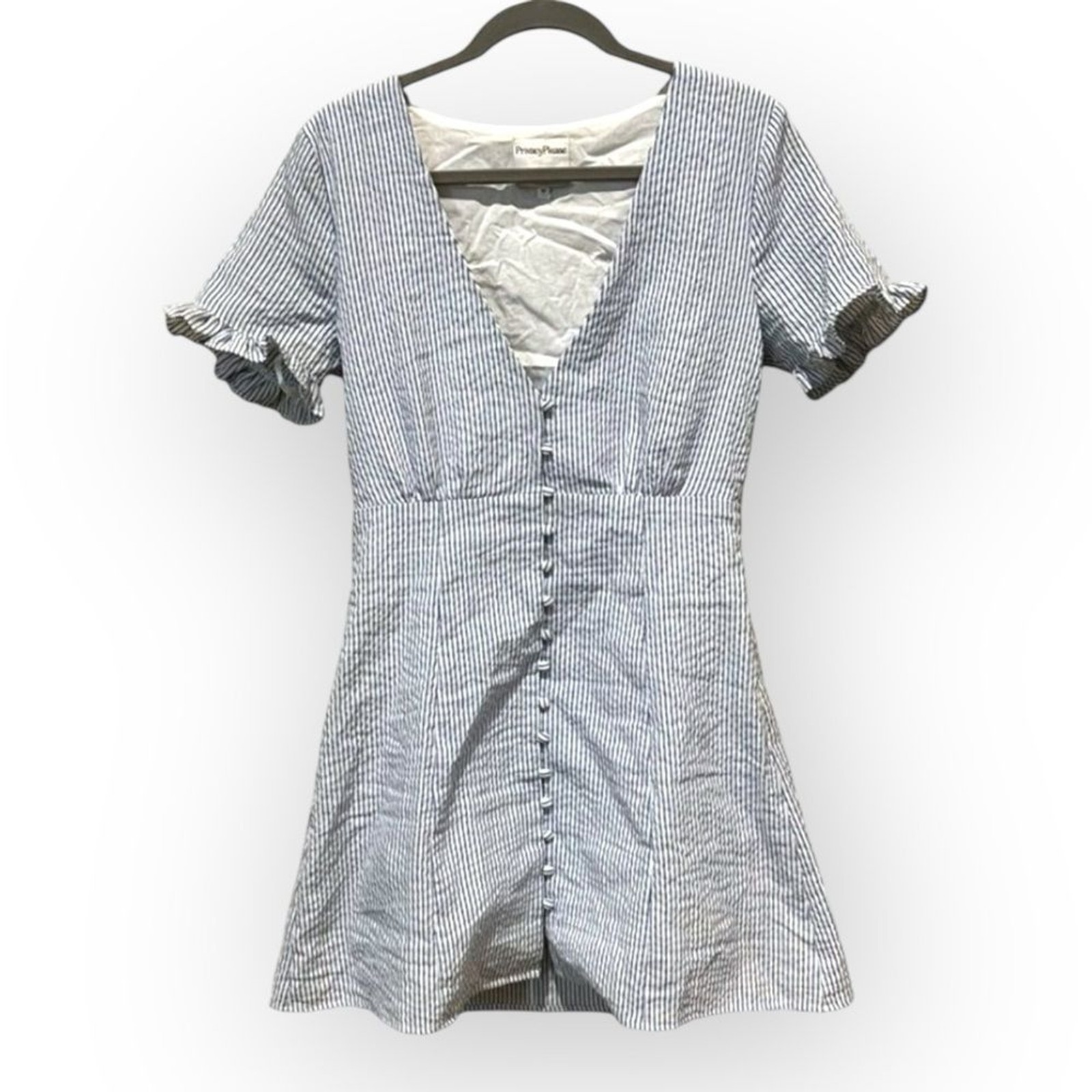 Privacy Please Revolve Daffodil Button Front Stri… - image 2