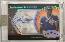 2025 Topps Five Star Andre Dawson Pentamerous Penmanship Orange Auto #1/3 Cubs