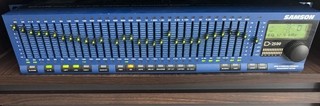 Samson D 2500 Dual 31 Band Graphic EQ Feedback Reduction 2U Rack XLR